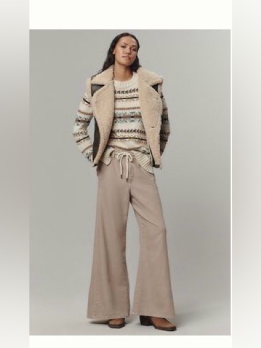 Pilcro Adi Pull On Mid Rise Flare Pants